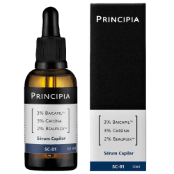 Principia Sérum Capilar SC-01 - 3% Baicapil + 3% Cafeína + 2% Beauplex 50ml Tratamento Antiqueda