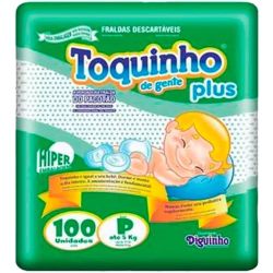 Fralda Toquinho Plus P com 100 Unidades