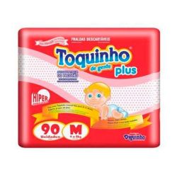 Fralda Toquinho Plus M com 90 Unidades