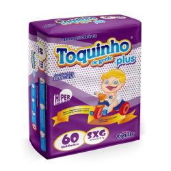 Fralda Toquinho Plus SXG com 60 Unidades