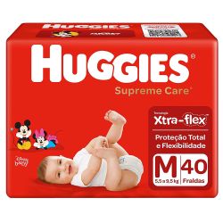 Fralda Huggies Supreme Care Mega M 40 Unidades
