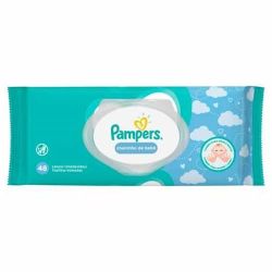 Lenco Umedecido Pampers Cuidado de Bebe com 48 Unidades