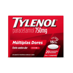 Tylenol 750mg com 20 comprimidos