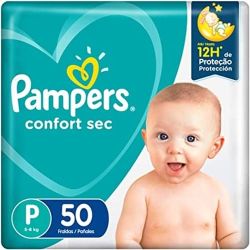 Fralda Pampers Confort Sec Mega P com 50 unidades