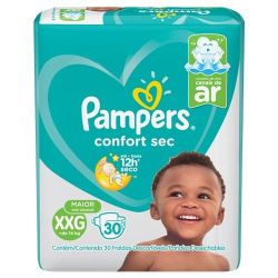 Fralda Pampers Total Confort Mega XXG com 30 Unidades
