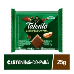 Chocolate Talento Ao Leite com Castanhas-Do-Pará 25g Garoto