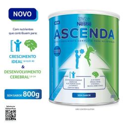 Fórmula Pediátrica para Nutrição sem Sabor Ascenda 800g