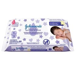 Lenco Umedecido Johnson Baby Hora do Sono com 48 Unidades