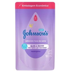 Sabonete Líquido Johnson's Baby Refil 180ml Hora do Sono Relaxante