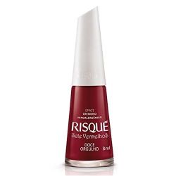 Esmalte Risqué Vermelho Cremoso Doce Orgulho 8ml