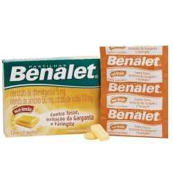 Benalet Pastilha Mel&Limão Caixa com 12 Pastilhas