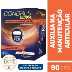 Condres Ultra Colágeno Tipo II + Vitamina D Caixa com 90 Cápsulas Suplemento Alimentar