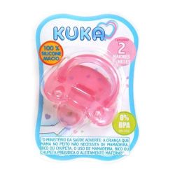 Chupeta Kuka 62707 Silicone Soft Ortodôntico Rosa N.2