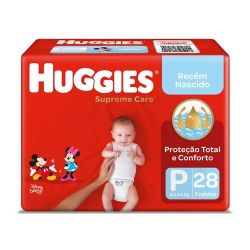 Fralda Huggies Supreme Care P com 28 Unidades