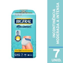Fralda Geriatrica Bigfral Moviment G/XG com 7 Unidades