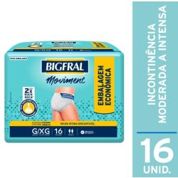 Fralda Geriatrica Bigfral Moviment G/XG com16 Unidades