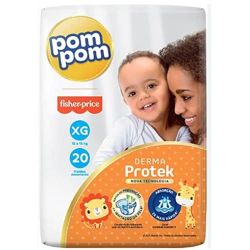 Fralda Pom Pom Derma Protek XG com 20 Unidades