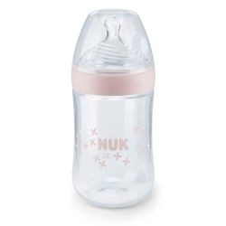 Mamadeira NUK Essence S1 Girl Rosa 260ml Smart Flow