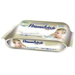 Toalha Umedecida Personalidade Baby com 100 Unidades
