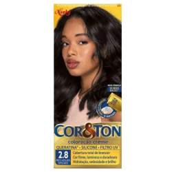 Tintura Cor & Ton 2.8 Preto Azulado Espelhado