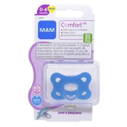 Chupeta MAM Confort 100% Silicone Azul 0 À 6 Meses